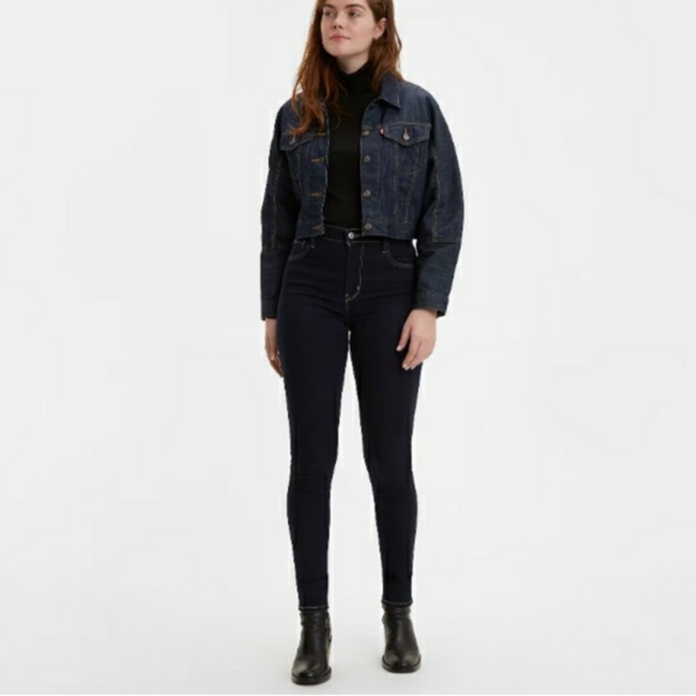 Levis® Premium 720 High Rise Super Skinny Womens Jeans Dark Wash Sz 25